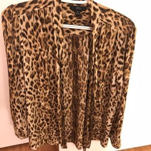 JCrew tie neck button up shirt